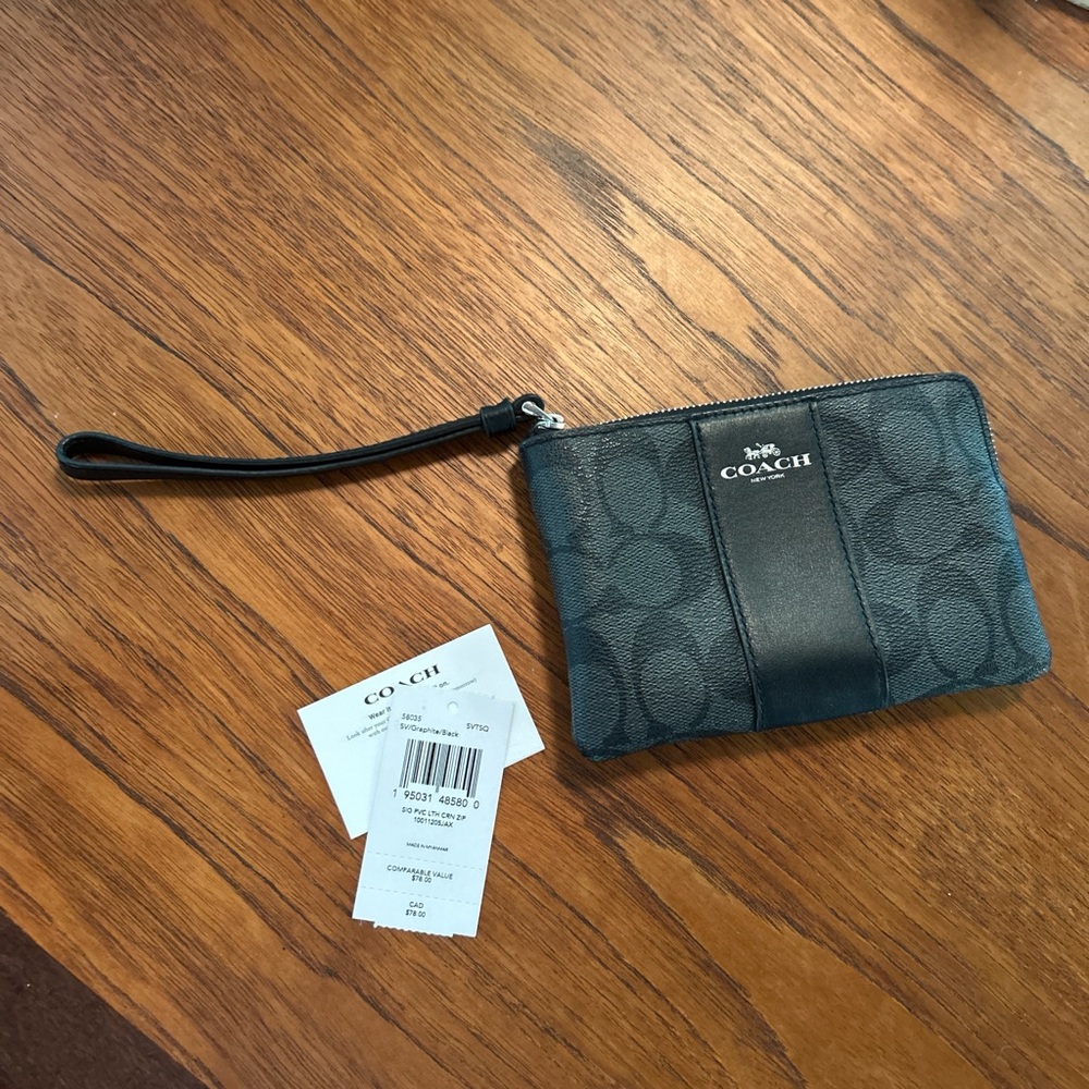 Little coach black wallet